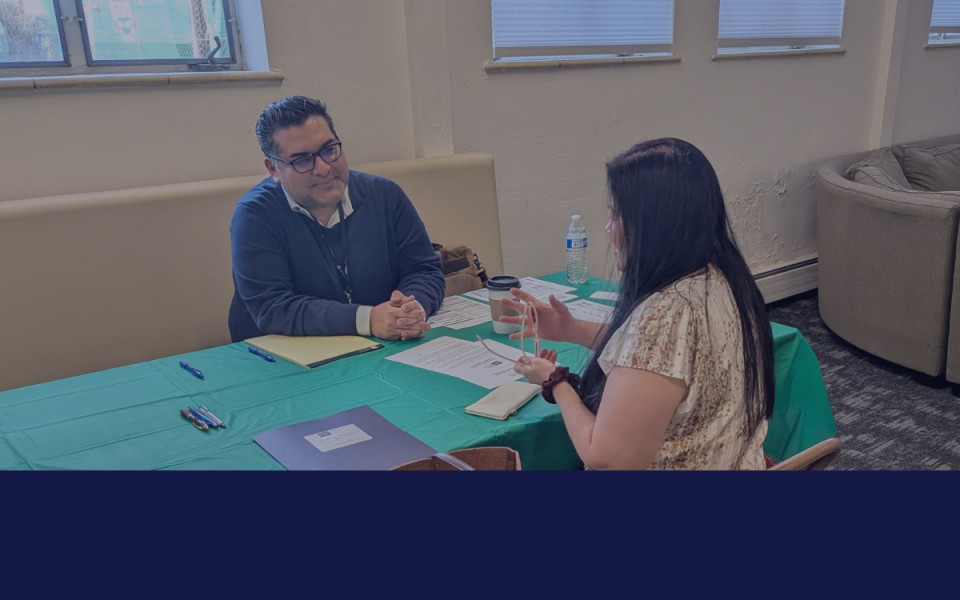 Attendee in a one-on-one planning conversation